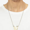 Collar largo Elliot de cuerno de búfalo