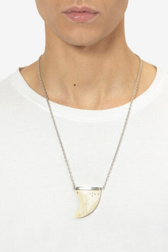 Collar largo Elliot de cuerno de búfalo