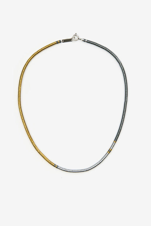Collar Lenno de piedra natural y latón Collar Lenno de piedra natural y latón