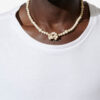 Collar Noah con cuentas de piedra Collar Noah con cuentas de piedra