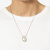 Collar Shiny Day Man con cadena de latón y piedras Collar Shiny Day Man con cadena de latón y piedras