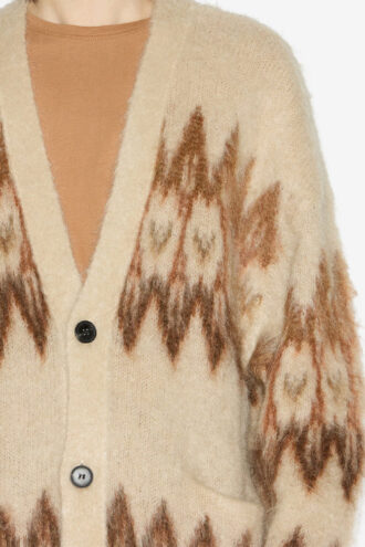 Cárdigan con estampado Fair Isle de mohair Nielson