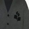 Cárdigan Curtis de lana y algodón con logotipo