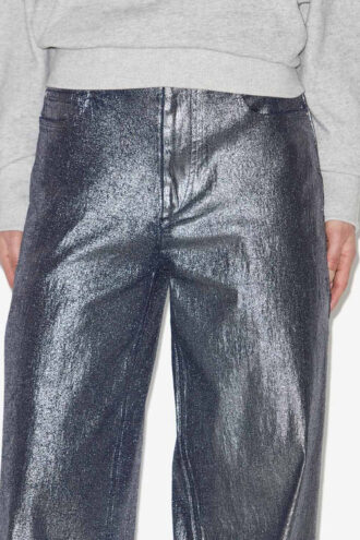 Cubierta Vaqueros de denim metalizado