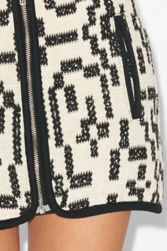 Falda corta Arono en jacquard de algodón