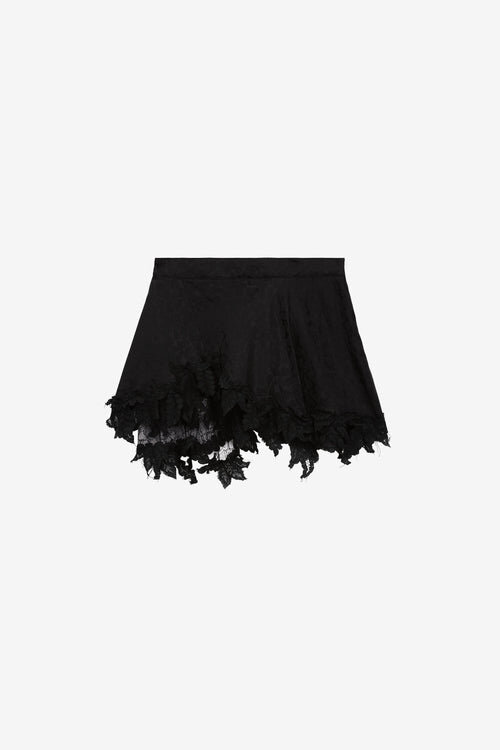 Falda corta de encaje de seda Reana Falda corta de encaje de seda Reana