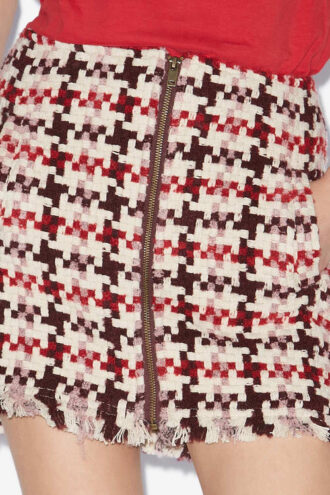 Falda corta de tweed Akima