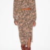 Falda drapeada estampada Zaine Falda drapeada estampada Zaine