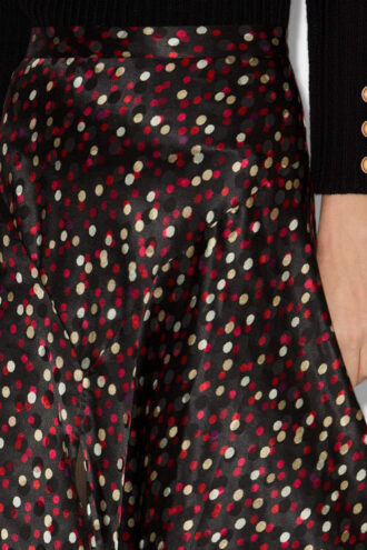 Falda larga de seda estampada Sakura Falda larga de seda estampada Sakura
