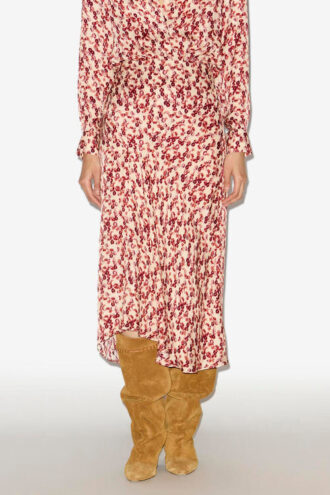 Falda midi con estampado jacquard Lisanne