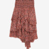 Falda midi con volantes y estampado Brigitte Falda midi con volantes y estampado Brigitte