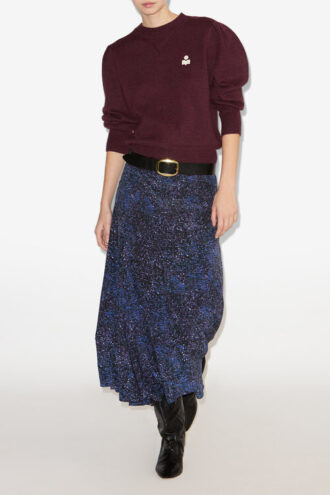 Falda midi estampada Hortensia
