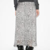 Falda midi Lisanne de terciopelo quemado Falda midi Lisanne de terciopelo quemado