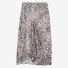 Falda midi Lisanne de terciopelo quemado Falda midi Lisanne de terciopelo quemado