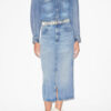 Falda midi Tilauria en denim fino Falda midi Tilauria en denim fino