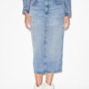 Falda midi Tilauria en denim fino Falda midi Tilauria en denim fino