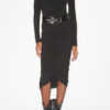Falda midi Vicky de jersey fruncido Falda midi Vicky de jersey fruncido