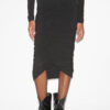 Falda midi Vicky de jersey fruncido Falda midi Vicky de jersey fruncido