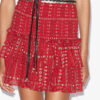 Falda Naomi de voile de algodón fruncido estampada Falda Naomi de voile de algodón fruncido estampada