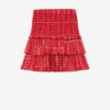 Falda Naomi de voile de algodón fruncido estampada Falda Naomi de voile de algodón fruncido estampada