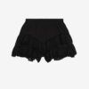 Geana Pantalones cortos con volantes de algodón y encaje Geana Pantalones cortos con volantes de algodón y encaje