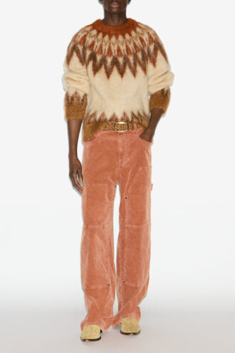 Jersey Nicolas Mohair con estampado Fair Isle