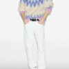 Jersey Nicolas Mohair con estampado Fair Isle