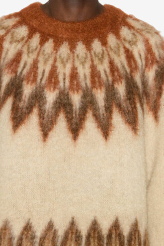 Jersey Nicolas Mohair con estampado Fair Isle