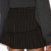 Minifalda de rayas de tenis de lana virgen Maddy Minifalda de rayas de tenis de lana virgen Maddy