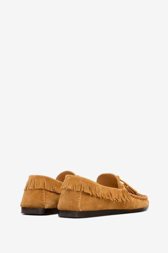 Mocasines de piel con flecos Fitza