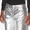Pantalones Aude de algodón con acabado plateado recubierto Pantalones Aude de algodón con acabado plateado recubierto