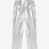 Pantalones Aude de algodón con acabado plateado recubierto Pantalones Aude de algodón con acabado plateado recubierto