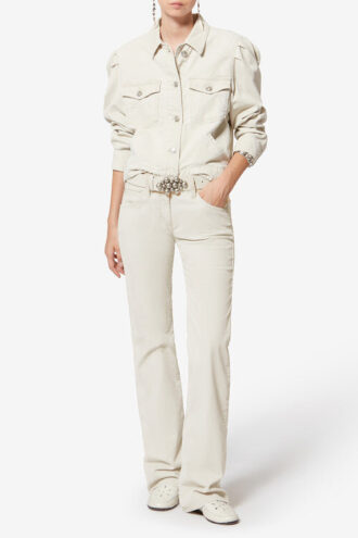 Pantalones bootcut de pana desgastada Kelly