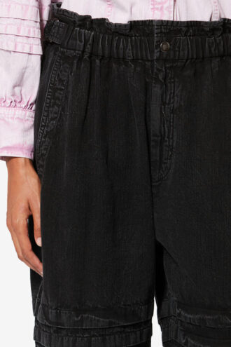Pantalones carrot de cambray descolorido Mellya