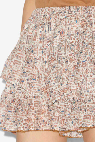 Pantalones cortos de algodón estampados con volantes Jocadia