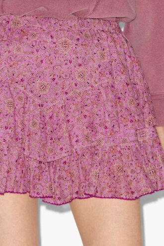Pantalones cortos de algodón estampados con volantes Jocadia