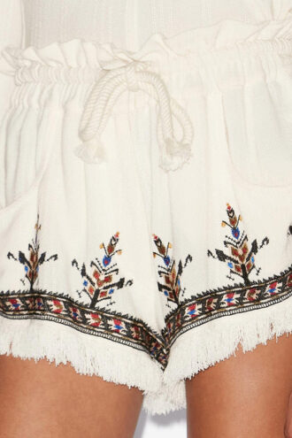 Pantalones cortos de gasa bordados Kriss