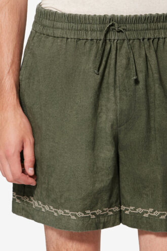 Pantalones cortos de gasa de algodón bordados Zilan