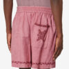Pantalones cortos de gasa de algodón bordados Zilan Pantalones cortos de gasa de algodón bordados Zilan