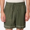 Pantalones cortos de gasa de algodón bordados Zilan Pantalones cortos de gasa de algodón bordados Zilan