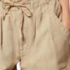 Pantalones cortos de lona de algodón y lino Nirma Pantalones cortos de lona de algodón y lino Nirma