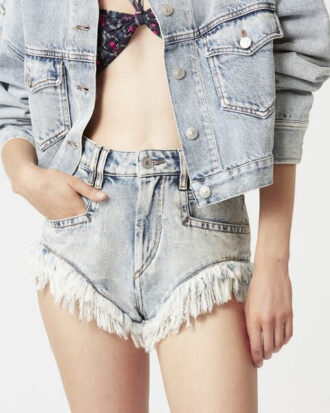Pantalones cortos de mezclilla Eneidao