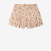 Pantalones cortos fluidos de muselina estampada Pantalones cortos fluidos de muselina estampada