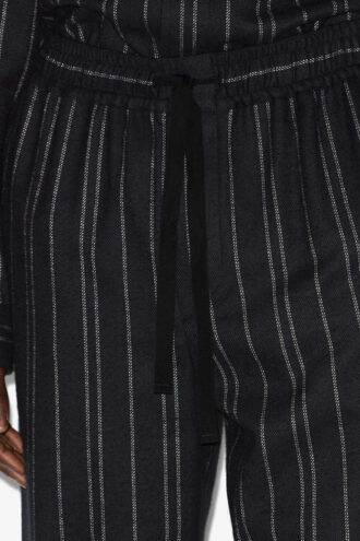 Pantalones de algodón a rayas Isaki