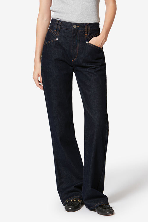 Pantalones de algodón Belvia Pantalones de algodón Belvia
