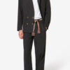 Pantalones de algodón con pliegues y corte holgado Yostin Pantalones de algodón con pliegues y corte holgado Yostin