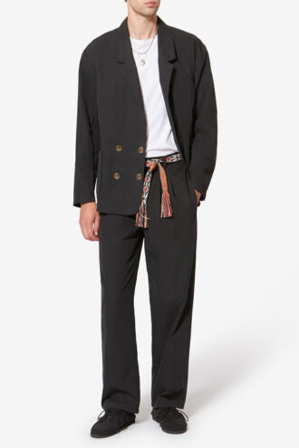 Pantalones de algodón con pliegues y corte holgado Yostin