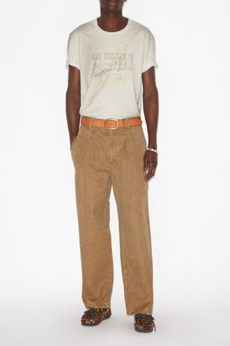 Pantalones de algodón recubierto Kostin