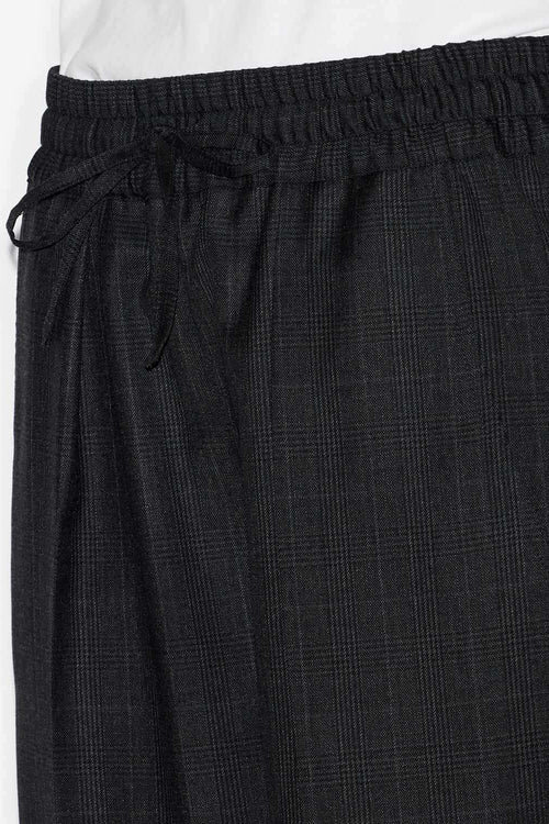 Pantalones de lana a cuadros Glen plisados Liska Pantalones de lana a cuadros Glen plisados Liska