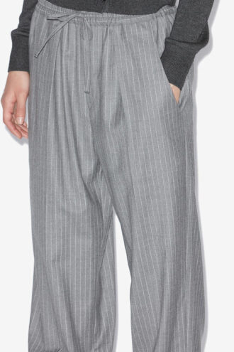 Pantalones de lana virgen a rayas Liska Pantalones de lana virgen a rayas Liska